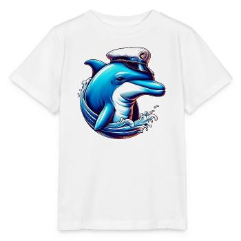 Delfin-Seemann - Stanley/Stella Kinder T-Shirt MINI CREATOR  - Weiß - Vorne - Maike (125cm)