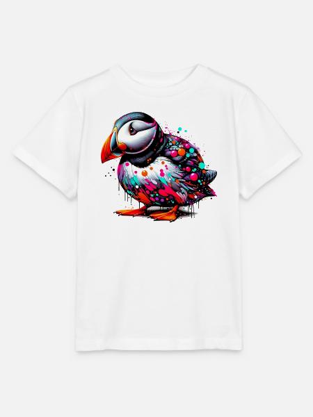 Papageitaucher - Stanley/Stella Kinder T-Shirt MINI CREATOR  - Weiß