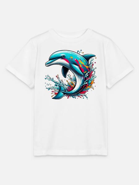 Delfin - Stanley/Stella Kinder T-Shirt MINI CREATOR - Weiß