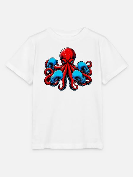 Krake - Stanley/Stella Kinder T-Shirt MINI CREATOR - Weiß