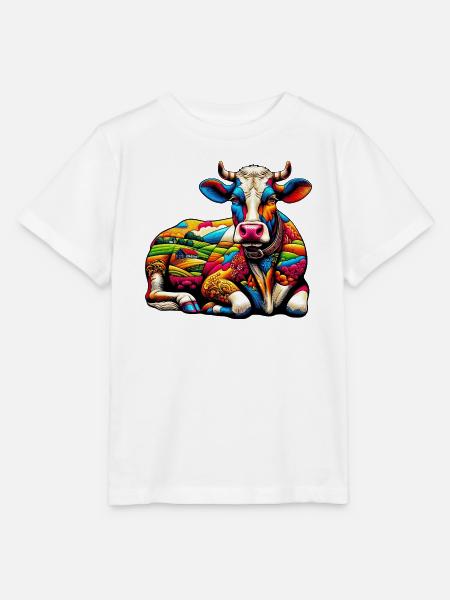 Kuh - Stanley/Stella Kinder T-Shirt MINI CREATOR  - Weiß