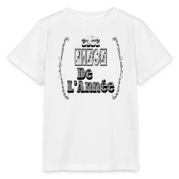 Elue Nièce Année - T-shirt bio MINI CREATOR Stanley/Stella Enfant - blanc - Devant - Maike (125cm)
