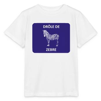 Strange zebra - Stanley/Stella MINI CREATOR Kids’ T-Shirt - white - Front - Maike (125cm)