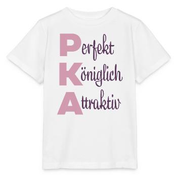 Perfekt Königlich Attraktiv - Stanley/Stella Kinder T-Shirt MINI CREATOR  - Weiß - Vorne - Maike (125cm)