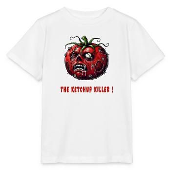 Le tueur au ketchup - T-shirt bio MINI CREATOR Stanley/Stella Enfant - blanc - Devant - Maike (125cm)