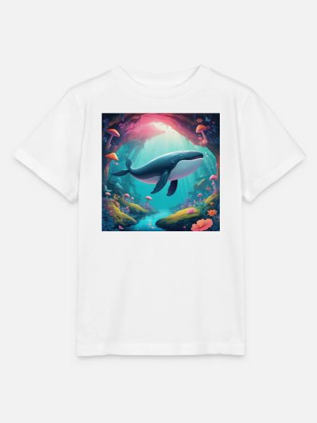 Fliegender Wal - Stanley/Stella Kinder T-Shirt MINI CREATOR - Weiß