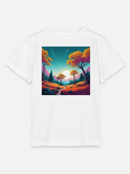 Sonnenuntergang - Stanley/Stella Kinder T-Shirt MINI CREATOR - Weiß