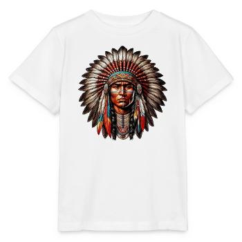 Peau rouge amérindienne américaine - T-shirt bio MINI CREATOR Stanley/Stella Enfant - blanc - Devant - Maike (125cm)