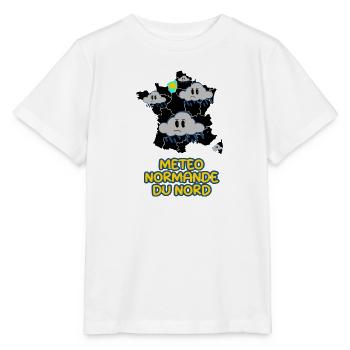 Wetter in der Nordnormandie - Stanley/Stella Kinder T-Shirt MINI CREATOR  - Weiß - Vorne - Maike (125cm)