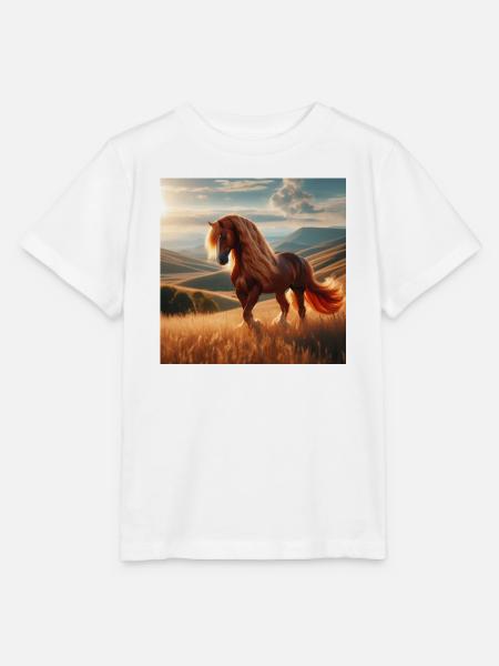 Freies Pferd - Stanley/Stella Kinder T-Shirt MINI CREATOR - Weiß
