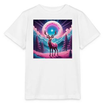 Cerfs sur la montagne - T-shirt bio MINI CREATOR Stanley/Stella Enfant - blanc - Devant - Maike (125cm)