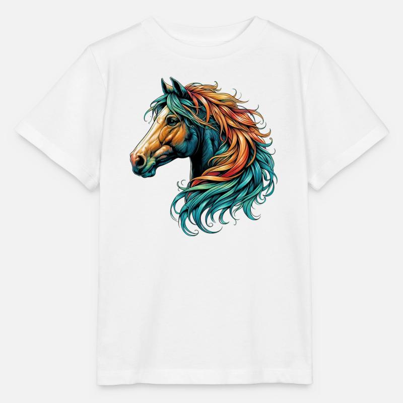 Pferd - Stanley/Stella Kinder T-Shirt MINI CREATOR - Weiß