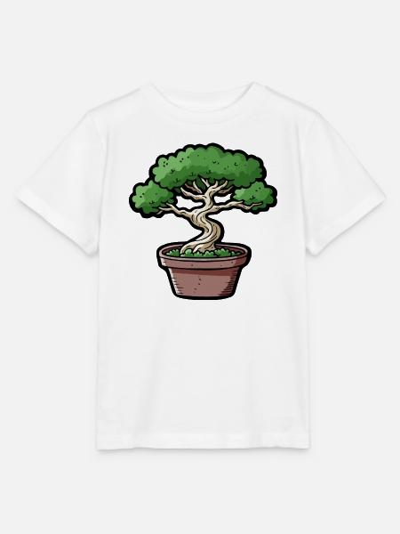 Comic Bonsai Baum - Stanley/Stella Kinder T-Shirt MINI CREATOR - Weiß