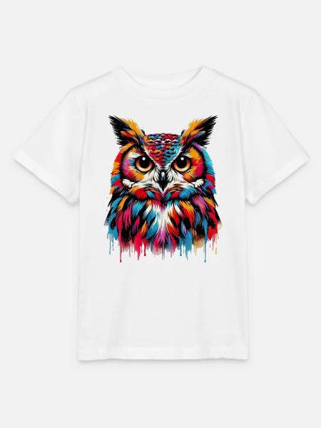 Eule - Stanley/Stella Kinder T-Shirt MINI CREATOR - Weiß
