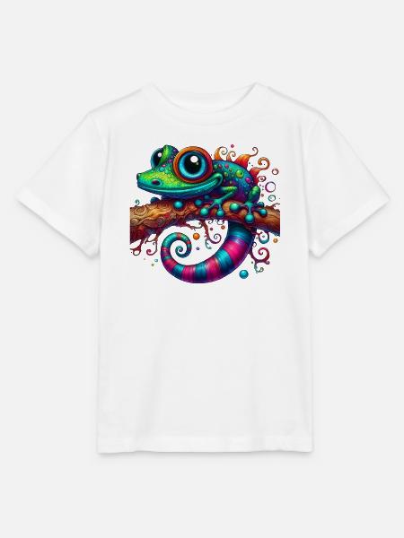 Gecko - Stanley/Stella Kinder T-Shirt MINI CREATOR  - Weiß