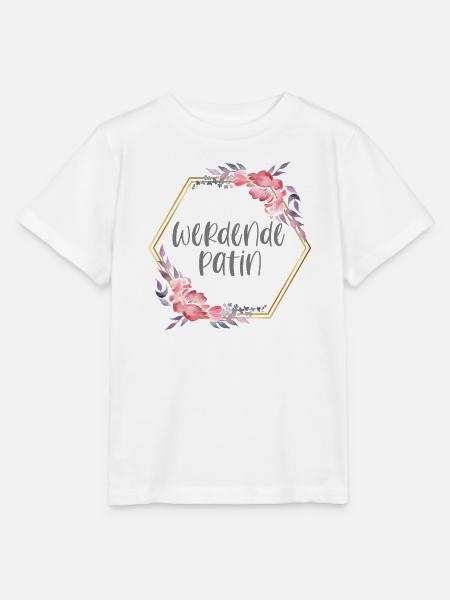 Boho werdende Patin Geschenk - Stanley/Stella Kinder T-Shirt MINI CREATOR  - Weiß