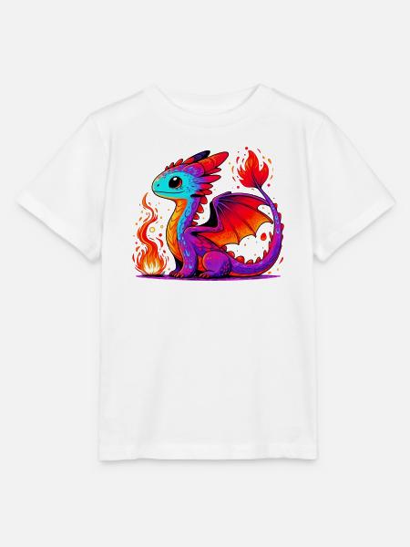 Drache - Stanley/Stella Kinder T-Shirt MINI CREATOR  - Weiß
