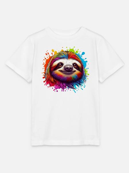 Faultier - Stanley/Stella Kinder T-Shirt MINI CREATOR - Weiß