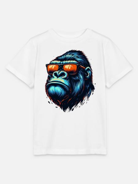 Gorillas mit Sonnenbrille - Stanley/Stella Kinder T-Shirt MINI CREATOR - Weiß