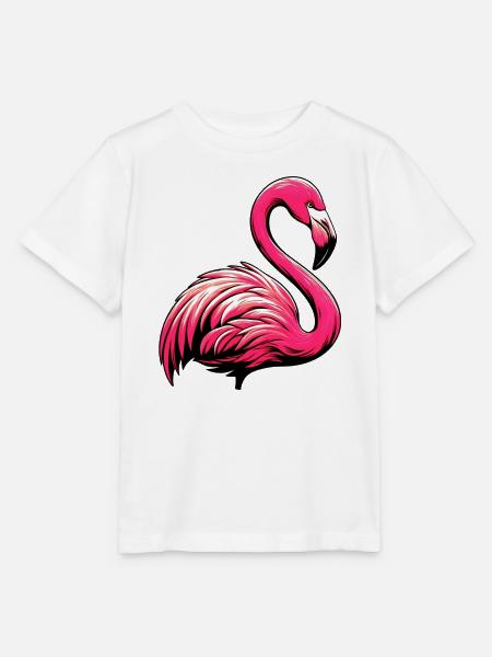 Flamingo - Stanley/Stella Kinder T-Shirt MINI CREATOR - Weiß