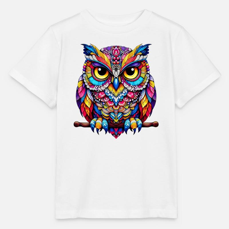 Eule - Stanley/Stella Kinder T-Shirt MINI CREATOR - Weiß