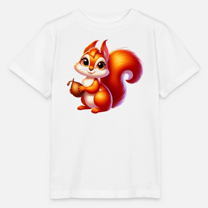 Écureuil - T-shirt bio MINI CREATOR Stanley/Stella Enfant - blanc