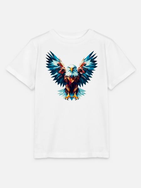 Polygonaler Adler - Stanley/Stella Kinder T-Shirt MINI CREATOR - Weiß