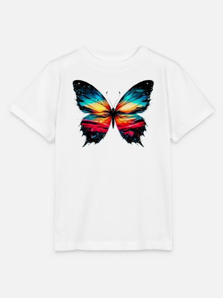 Schmetterling - Stanley/Stella Kinder T-Shirt MINI CREATOR - Weiß
