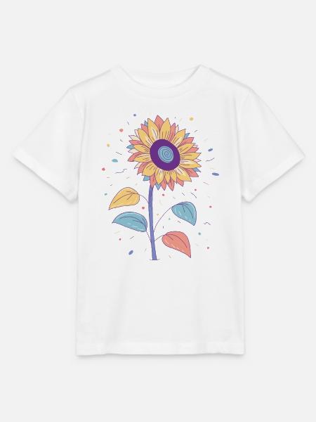 Sonnenblume - Stanley/Stella Kinder T-Shirt MINI CREATOR - Weiß