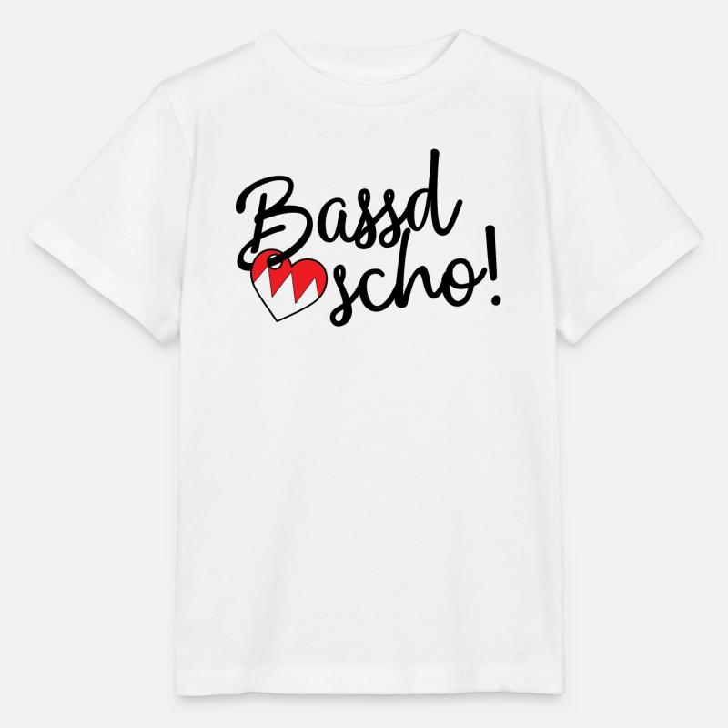 Bassd scho! - Stanley/Stella Kinder T-Shirt MINI CREATOR  - Weiß