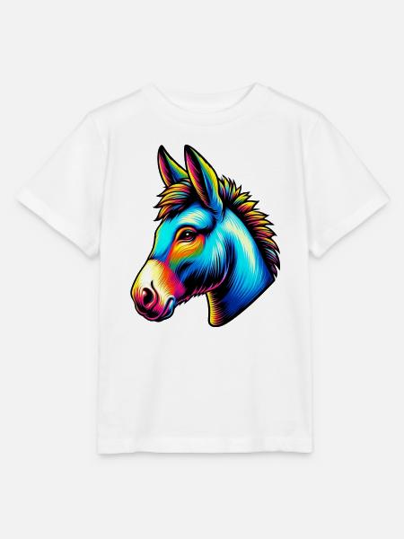 Esel Esel Schnuller Maultier - Stanley/Stella Kinder T-Shirt MINI CREATOR - Weiß