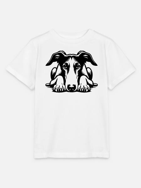 Galgo Kopf mit Pfoten - Stanley/Stella Kinder T-Shirt MINI CREATOR - Weiß