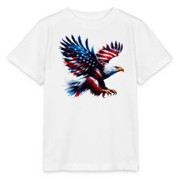 Eagle Flag USA USA American - Stanley/Stella MINI CREATOR Kids’ T-Shirt - white - Front - Maike (125cm)