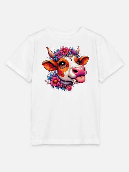 Kuh - Stanley/Stella Kinder T-Shirt MINI CREATOR  - Weiß