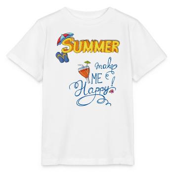 Summertime - Stanley/Stella MINI CREATOR Kids’ T-Shirt - white - Front - Maike (125cm)
