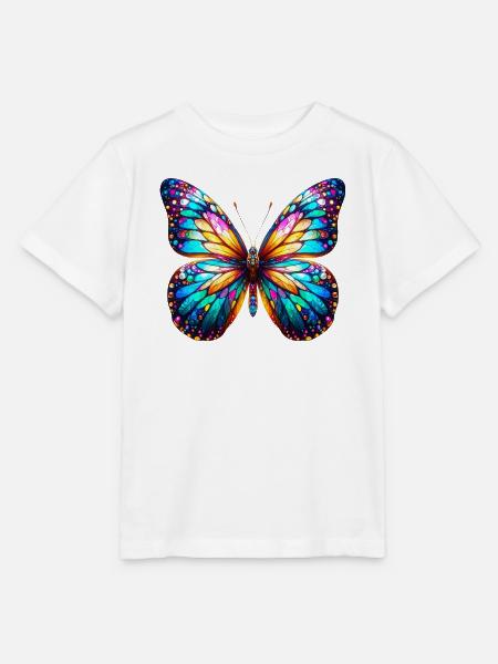 Schmetterling - Stanley/Stella Kinder T-Shirt MINI CREATOR - Weiß