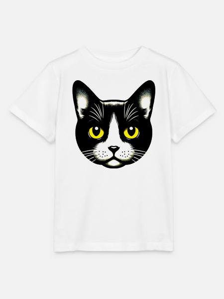 Katze - Stanley/Stella Kinder T-Shirt MINI CREATOR - Weiß