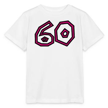 60. 60 ANS. 60e ANNIVERSAIRE. ANNIVERSAIRE 60 ANS. - T-shirt bio MINI CREATOR Stanley/Stella Enfant - blanc - Devant - Maike (125cm)