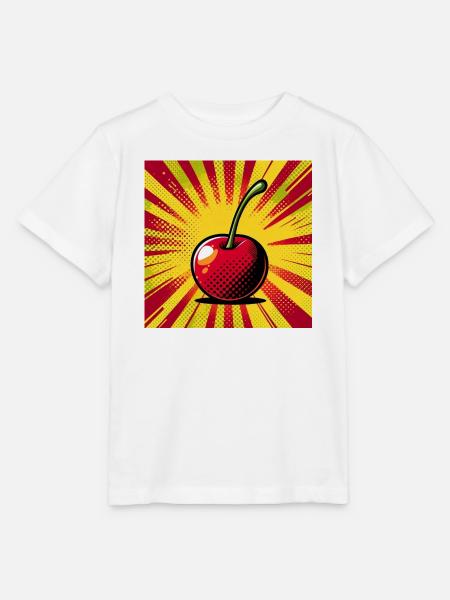 Kirsche 2 - Stanley/Stella Kinder T-Shirt MINI CREATOR  - Weiß