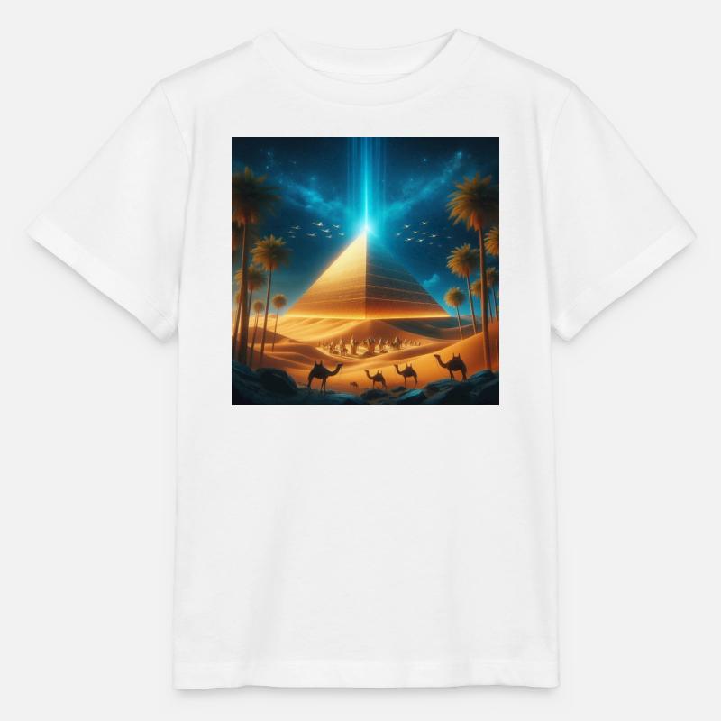 Pyramid 8 - Stanley/Stella MINI CREATOR Kids’ T-Shirt - white