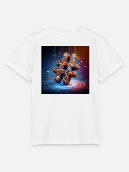 Symbol 4 - Stanley/Stella Kinder T-Shirt MINI CREATOR  - Weiß