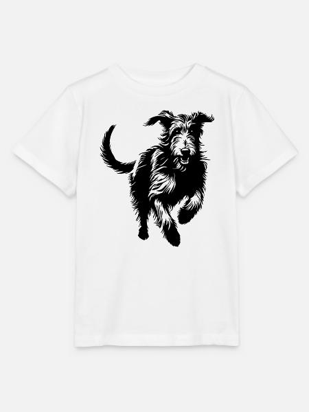 Irish Wolfhound - Stanley/Stella Kinder T-Shirt MINI CREATOR - Weiß