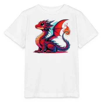 Drache - Stanley/Stella Kinder T-Shirt MINI CREATOR  - Weiß - Vorne - Maike (125cm)