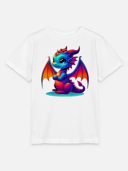 Drache - Stanley/Stella Kinder T-Shirt MINI CREATOR  - Weiß