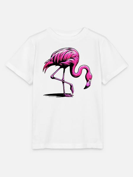 Flamingo - Stanley/Stella Kinder T-Shirt MINI CREATOR - Weiß