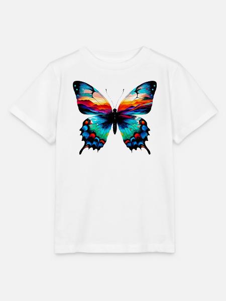Schmetterling - Stanley/Stella Kinder T-Shirt MINI CREATOR - Weiß
