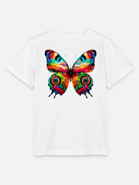Schmetterling - Stanley/Stella Kinder T-Shirt MINI CREATOR  - Weiß