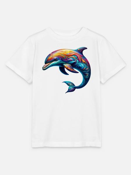 Delfin - Stanley/Stella Kinder T-Shirt MINI CREATOR - Weiß