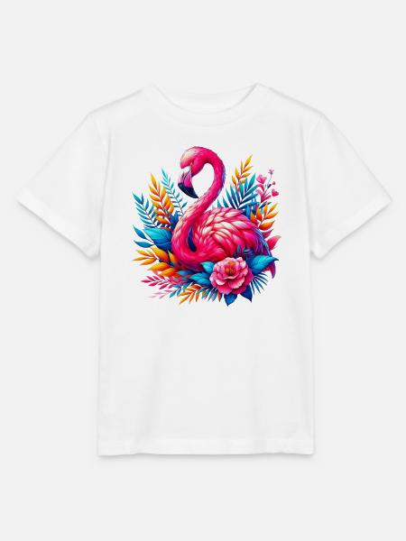 Flamingo - Stanley/Stella Kinder T-Shirt MINI CREATOR - Weiß