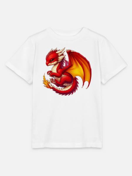 Drache - Stanley/Stella Kinder T-Shirt MINI CREATOR - Weiß